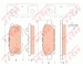 Sada brzdových platničiek kotúčovej brzdy TRW GDB4143