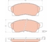 Sada brzdových destiček, kotoučová brzda TRW GDB877