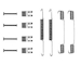 Sada prislusenstvi, brzdove celisti TRW SFK96