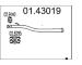 Výfuková trubka MTS 01.43019