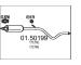 Střední tlumič výfuku MTS 01.50199