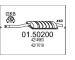 Stredný tlmič výfuku MTS 01.50200