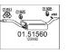 Střední tlumič výfuku MTS 01.51560