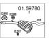 Střední tlumič výfuku MTS 01.59780