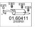 Zadní tlumič výfuku MTS 01.60411