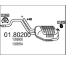 Střední tlumič výfuku MTS 01.80200