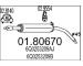 Střední tlumič výfuku MTS 01.80670