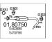 Střední tlumič výfuku MTS 01.80750