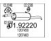 Zadní tlumič výfuku MTS 01.92220