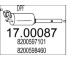 Filtr pevnych castic, vyfukovy system MTS 17.00087