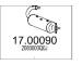 Filtr pevnych castic, vyfukovy system MTS 17.00090