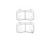 Sada brzdových destiček, kotoučová brzda KAVO PARTS KBP-3046