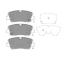 Sada brzdových destiček, kotoučová brzda KAVO PARTS KBP-3049