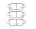 Sada brzdových destiček, kotoučová brzda KAVO PARTS KBP-3052
