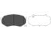 Sada brzdových platničiek kotúčovej brzdy KAVO PARTS KBP-4524