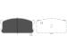 Sada brzdových destiček, kotoučová brzda KAVO PARTS KBP-5521
