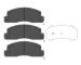 Sada brzdových destiček, kotoučová brzda KAVO PARTS KBP-9088