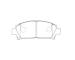 Sada brzdových destiček, kotoučová brzda KAVO PARTS KBP-9142
