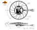 Větrák, chlazení motoru NRF 470051