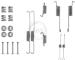 Sada příslušenství, brzdové čelisti A.B.S. 0615Q