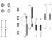 Sada příslušenství, brzdové čelisti A.B.S. 0770Q