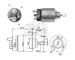 Elektromagnetický spínač pre żtartér MEAT & DORIA 46040