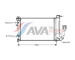 Chladič, chlazení motoru AVA Clever Choice CNA2136