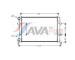 Chladič, chlazení motoru AVA Clever Choice VN2204