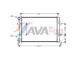 Chladič, chlazení motoru AVA Clever Choice VNA2223