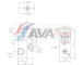 Expanzní ventil, klimatizace AVA Clever Choice FT1491