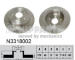 Brzdový kotouč NIPPARTS N3318002