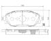 Sada brzdových destiček, kotoučová brzda NIPPARTS N3602154