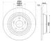Brzdový kotouč ASHIKA 61-00-0310