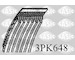 ozubený klínový řemen SASIC 3PK648
