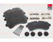 Sada brzdových destiček, kotoučová brzda FAI AutoParts BP348