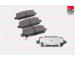 Sada brzdových destiček, kotoučová brzda FAI AutoParts BP557