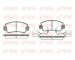 Sada brzdových destiček, kotoučová brzda KAWE 0025 22