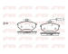 Sada brzdových destiček, kotoučová brzda KAWE 0134 52