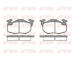 Sada brzdových destiček, kotoučová brzda KAWE 0192 10