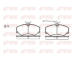 Sada brzdových destiček, kotoučová brzda KAWE 0261 02