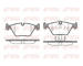 Sada brzdových destiček, kotoučová brzda KAWE 0270 25