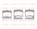 Sada brzdových destiček, kotoučová brzda KAWE 0271 02