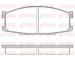 Sada brzdových destiček, kotoučová brzda KAWE 0283 00