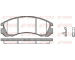 Sada brzdových destiček, kotoučová brzda KAWE 0354 32