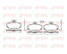 Sada brzdových destiček, kotoučová brzda KAWE 0409 02