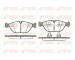 Sada brzdových destiček, kotoučová brzda KAWE 0597 00