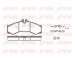 Sada brzdových destiček, kotoučová brzda KAWE 0614 00