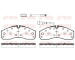 Sada brzdových destiček, kotoučová brzda KAWE 0651 42