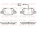 Sada brzdových destiček, kotoučová brzda KAWE 0727 12