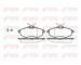 Sada brzdových destiček, kotoučová brzda KAWE 0881 00